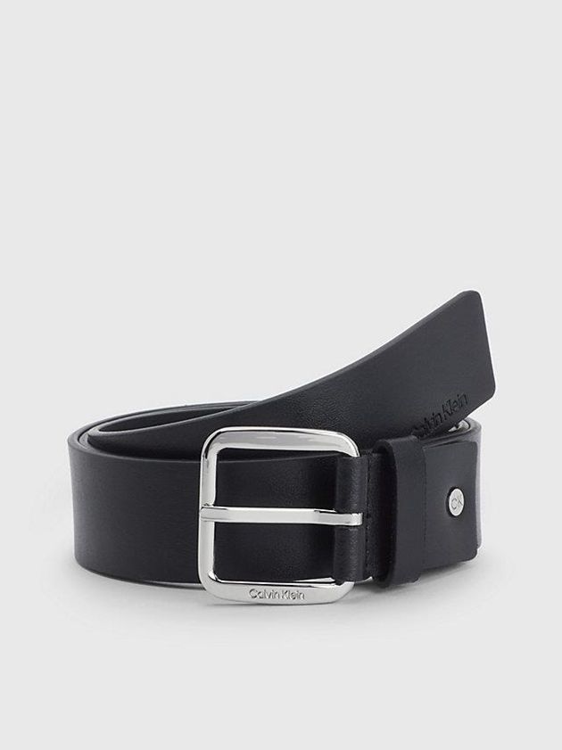 Calvin Klein USA Leather Mens Belt Black 2513908-KF